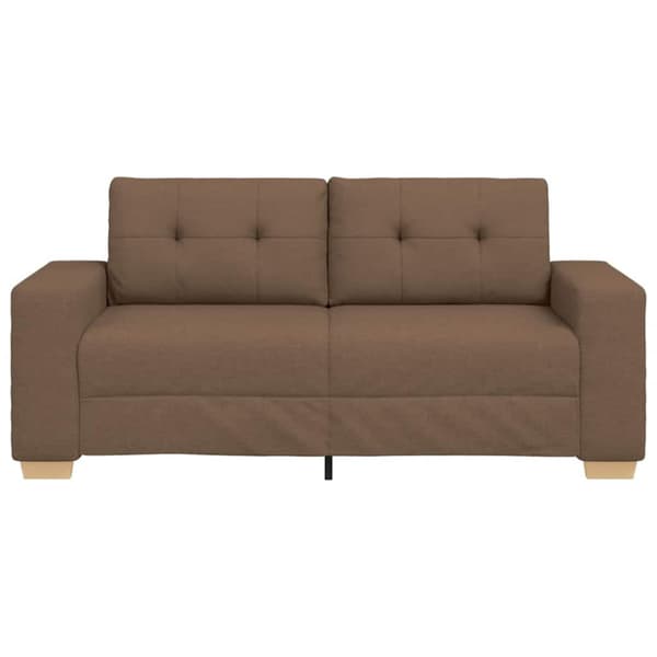 Tvåsitssoffa brun 180x77x82 cm tyg