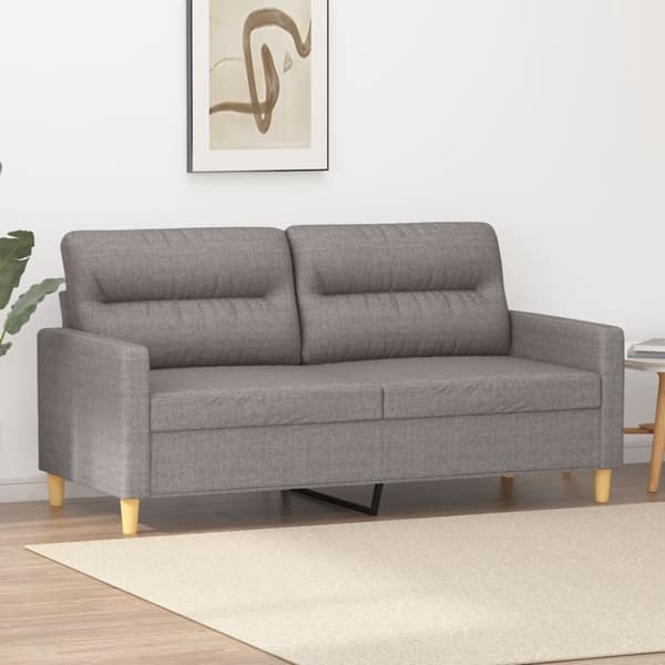 2-sitssoffa taupe 140 cm tyg