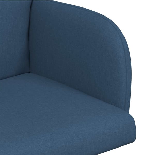 Matstolar 2 pcs Tyg Blå 60 x 56 x 96 cm