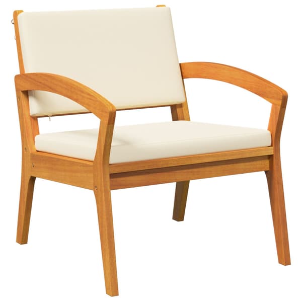 Bistroset med kudde 5 pcs Brun Polyester