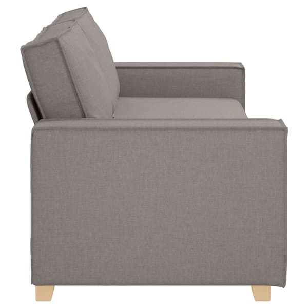 3-Sits soffa Taupe 220 cm tyg