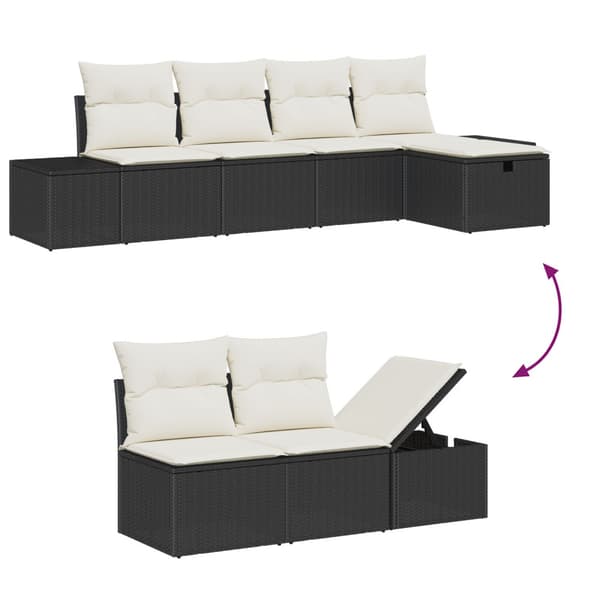 Soffset med kudde 6 pcs konstrotting