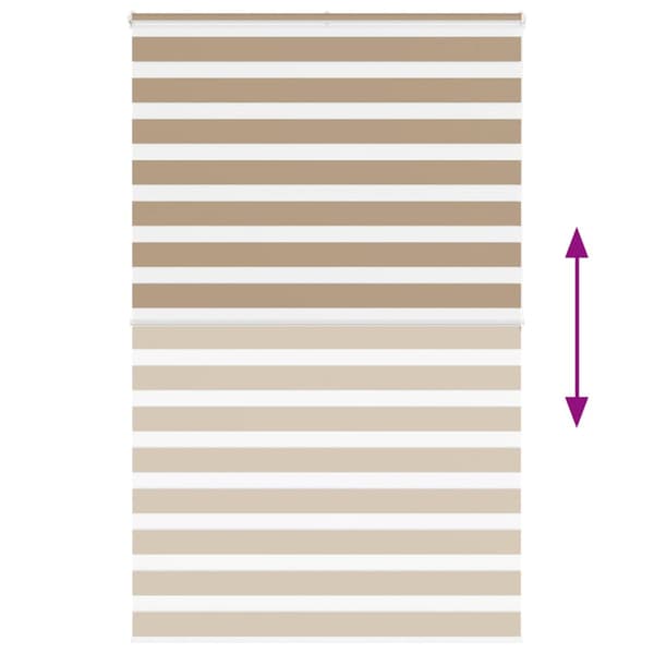 Rullgardin zebra 140x200 cm tyg bredd 135,9 cm polyester