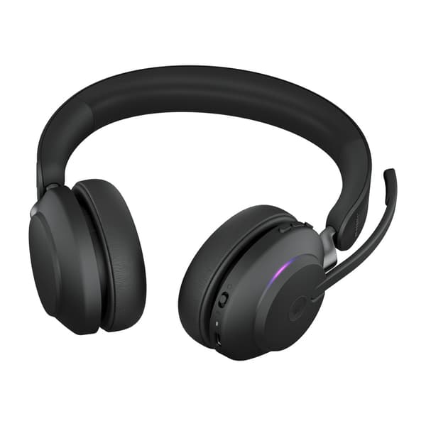 Jabra Evolve2 65 MS Stereo - headset - USB-A - med laddningsställ