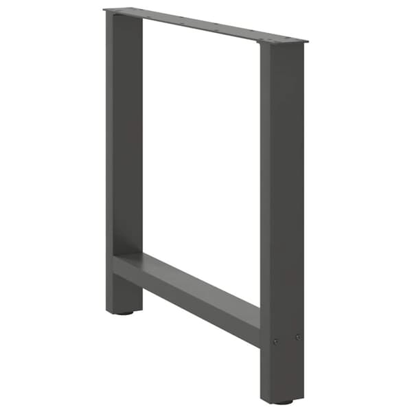 Matbordsben antracit 2 st 80x(72-73) cm stål
