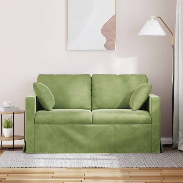 Soffa Ljusgrön 138 x 78 x 80 cm Sammet