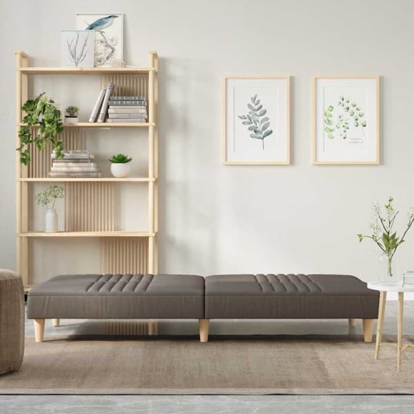 Bäddsoffa taupe tyg