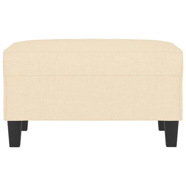 Fotpall gräddvit 70x55x41 cm tyg
