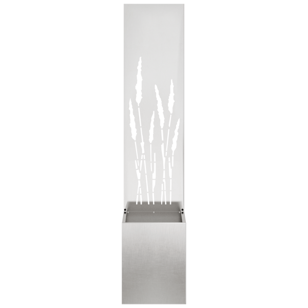 Trädgårds integritetsskärm Silver 32 x 150 cm Rostfritt stål