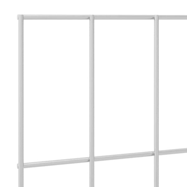 Trädgårdsstängselpanel 12 pcs Galvaniserat stål Silver