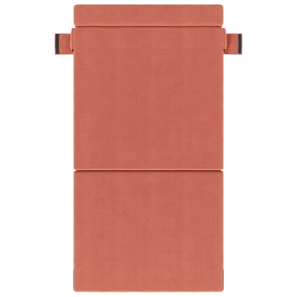 Fällbar Soffbed Röd orange 70 x 80 x 60 cm Tyg