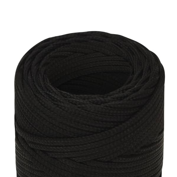 Rep svart 2 mm 250 m polyester