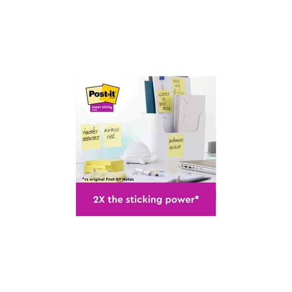 Notes POST-IT SS 76x76mm rec gul 18/fp