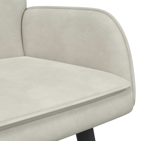 Tvåsitssoffa Kräm 115 x 61 x 87 cm Sammet
