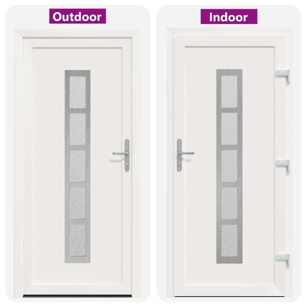 Framdörr Vit 108 x 208 cm PVC