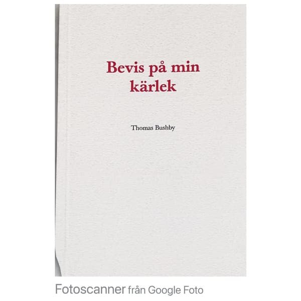 Bevis på min kärlek (häftad)