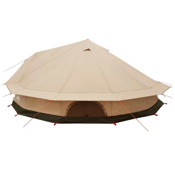 Familjetält Gräddvit 12-Person Polyester / Bomull
