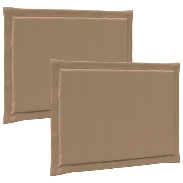 Sittkuddar 2 pcs Taupe 47 x 36 x 2 cm Polyester