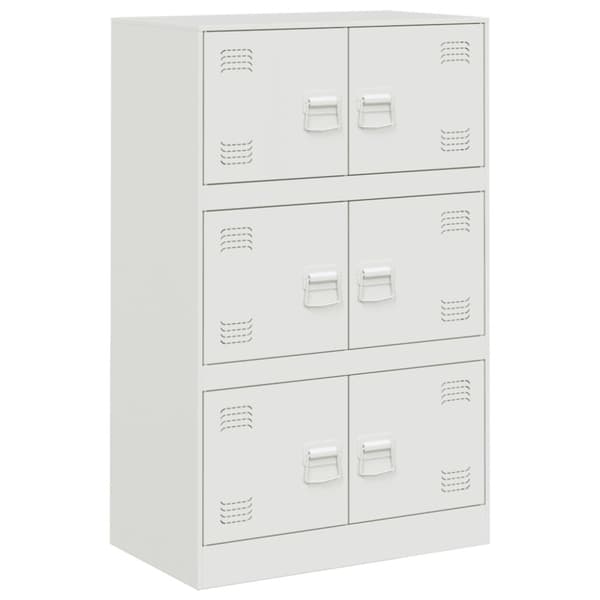 Skänk vit 67x39x107 cm stål