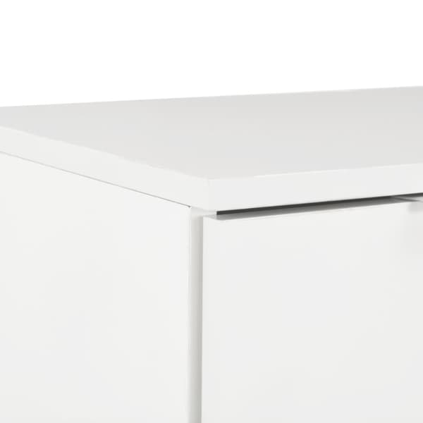 Skänk högglans vit 71x35x80 cm spånskiva