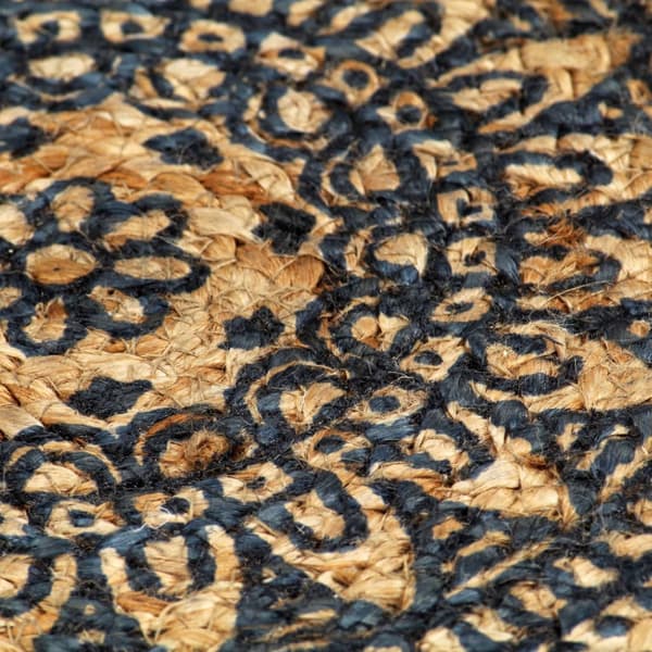Bordstabletter 4 st mörkblå 38 cm rund jute