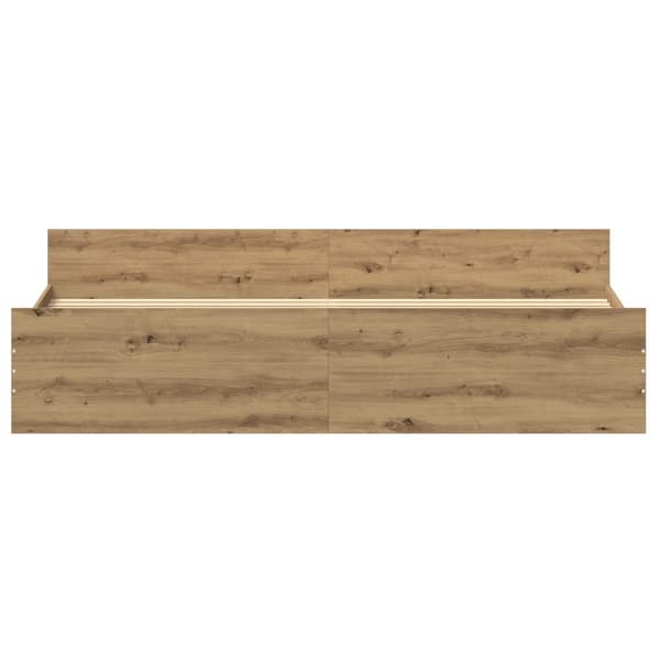 Sängram Artisan Ek 203 x 203 x 50 cm Konstruerat trä