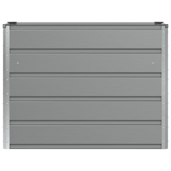 Planteringskärl Ljusgrå 100 x 40 x 75 cm Stål