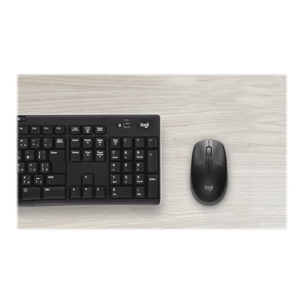 Logitech M190 - mus - träkol