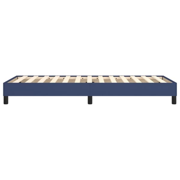 Boxspring-sängram blå 90x190 cm tyg