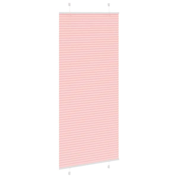 Plisserad persienn rosa 85x200 cm tyg bredd 84,4 cm polyester
