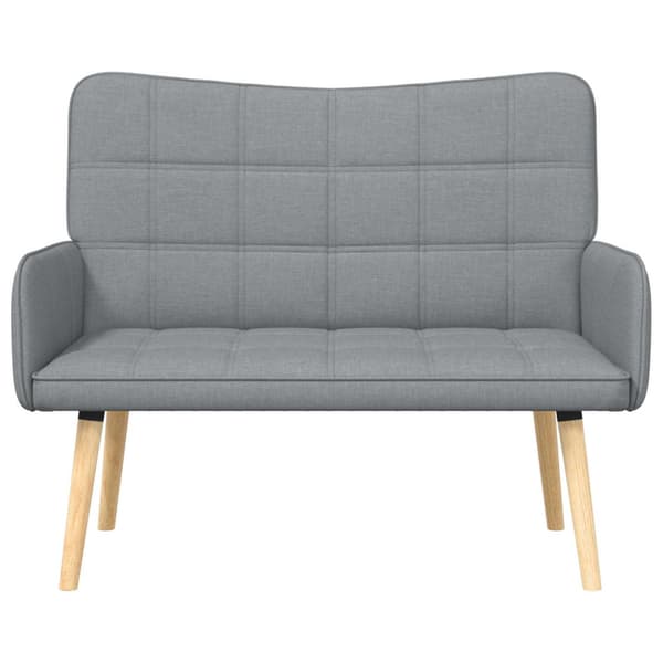 Tvåsitssoffa Ljusgrå 115 x 61 x 87 cm tyg