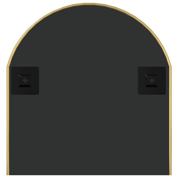Väggspegel guld 90x40 cm oval