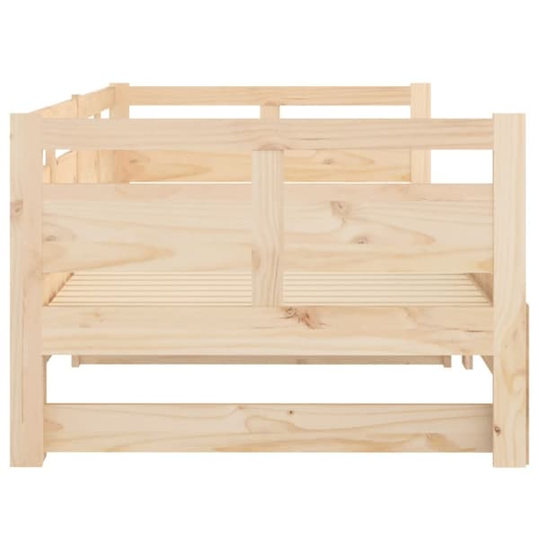 Bäddsoffa massiv furu 2x(80x200) cm