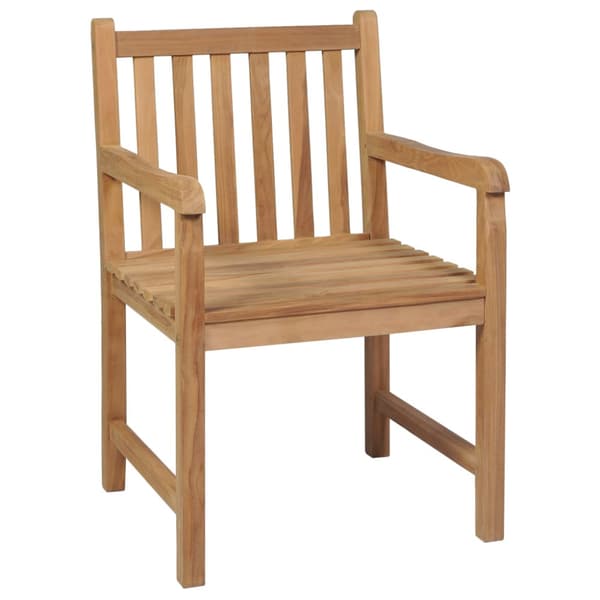 Trädgårdsstolar 2 st med gråa dynor massiv teak