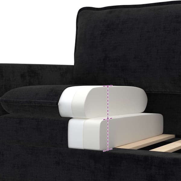 Soffa Svart 156 x 81 x 87,5 cm Polyester