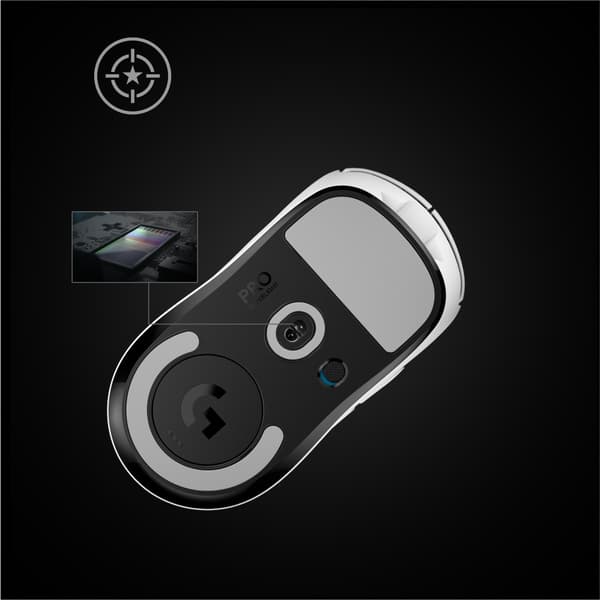 Logitech G Pro X Superlight datormöss högerhand RF Trådlös 25600 DPI