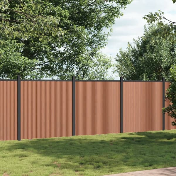 Staketpanel brun 526x186 cm WPC