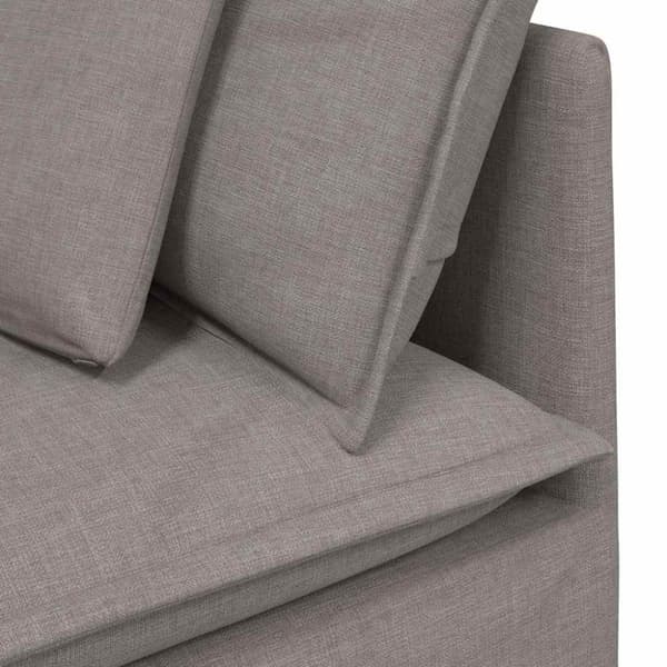 Modulsoffa med kuddar i taupe