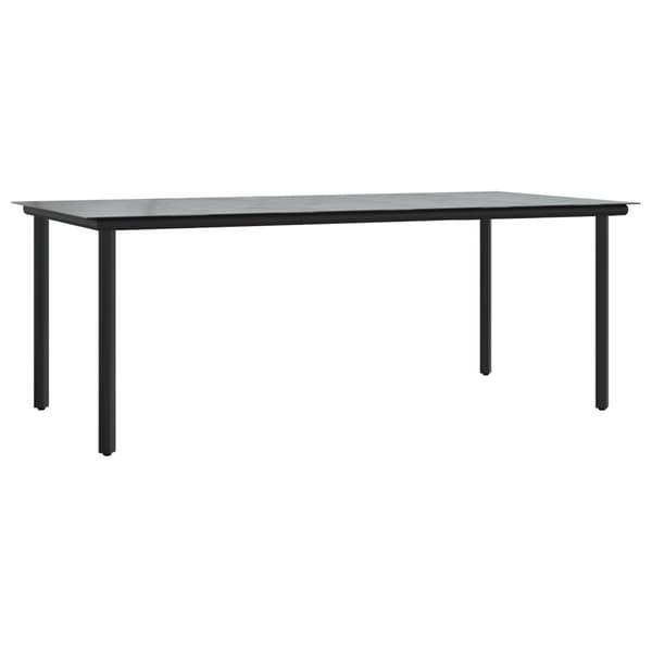 Trädgårdsmöbelset med kudde 7 pcs Grå konstrotting