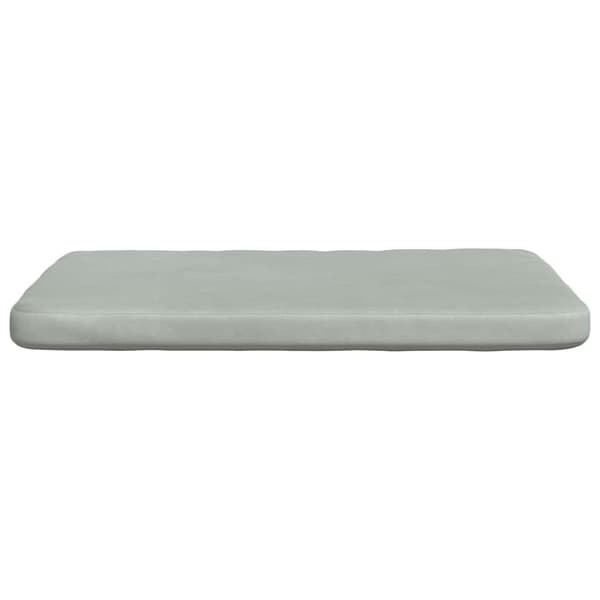 Sittkuddar 4 pcs Ljusgrå 40 x 40 x 3 cm Sammet