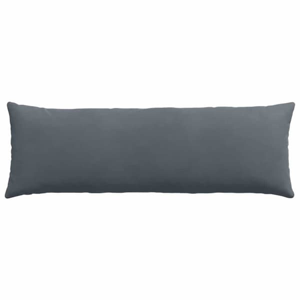 Sofakuddar 2 pcs Mörkgrå 120 x 40 cm Kordread tyg