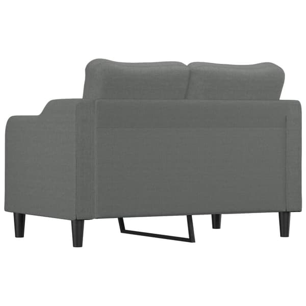 Soffa 2-sits mörkgrå 120 cm tyg