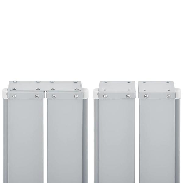 Infällbar sidomarkis dubbel 170x600 cm gräddvit