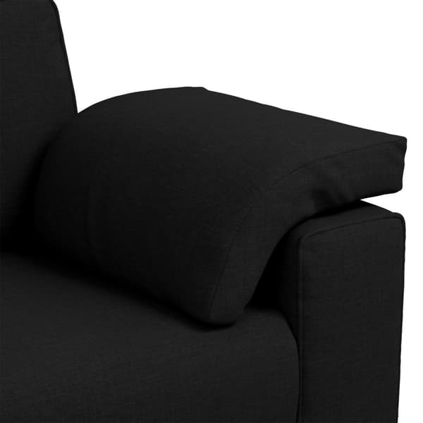 Tvåsitssoffa Svart 160 cm tyg