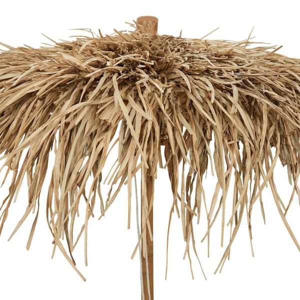 Tikiparasoll med bananbladstak 240 cm bambu