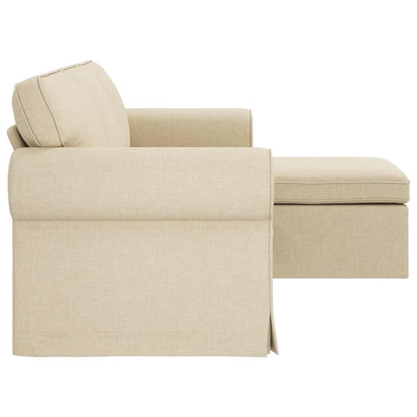 Soffa Kräm 195 x 138 x 80 cm tyg