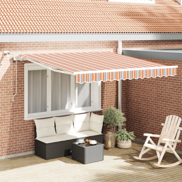 Utfällbar markis Flerfärgsdesign 300 x 250 cm