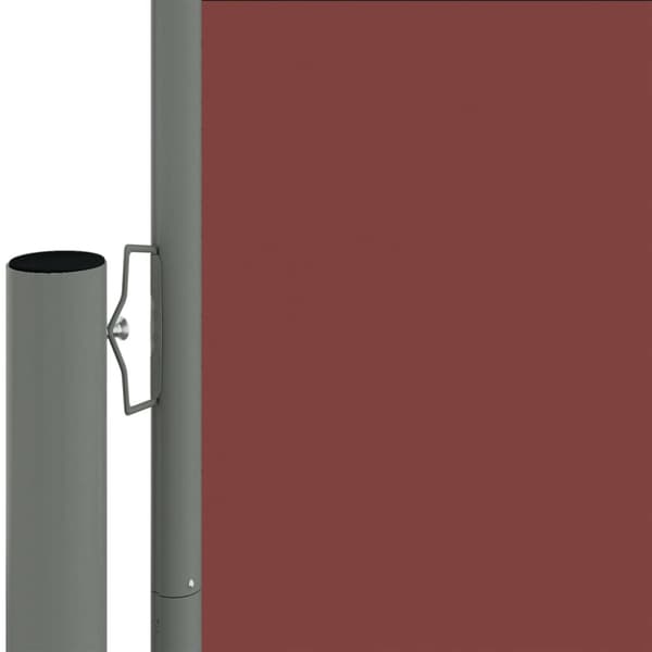 Infällbar sidomarkis brun 160x600 cm