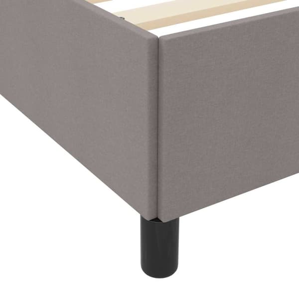 Bäddfjäder Taupe 100 x 200 cm tyg