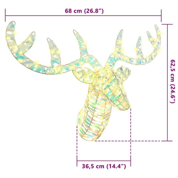 Ren Pull Släde Varmvit 68 x 36.5 x 62.5 cm PET